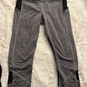 Lululemon Gray and Black Athletic Leggings